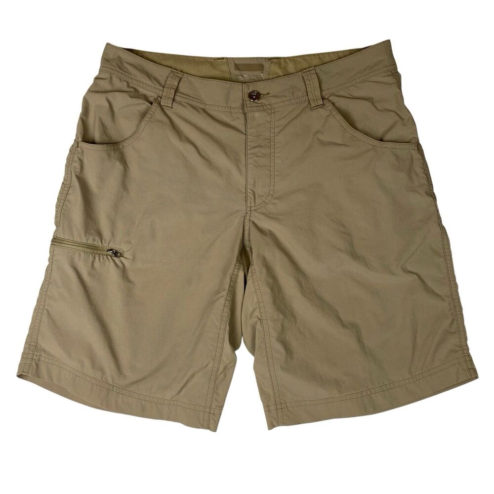 Marmot Arch Rock Hiking Shorts Mens 32 Khaki Nylon Stretch Cargo Outdoor Utility